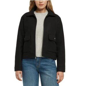 Banana Republic Women's S Black Utility Jacket Front Pockets Polyester n1182